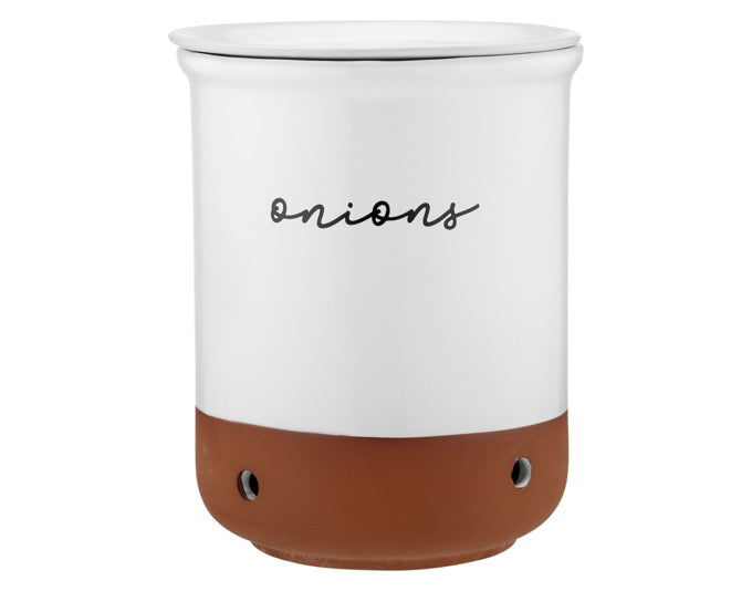 LADELLE Vorratstopf Onion Eco white ø 16.5x21 cm in präsentiert im Onlineshop von KAQTU Design AG. Küchenhelfer ist von LADELLE