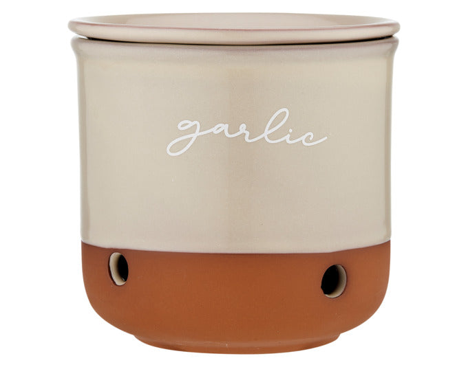 LADELLE Vorratstopf Garlic Eco white ø 10x10.8 cm in präsentiert im Onlineshop von KAQTU Design AG. Küchenhelfer ist von LADELLE