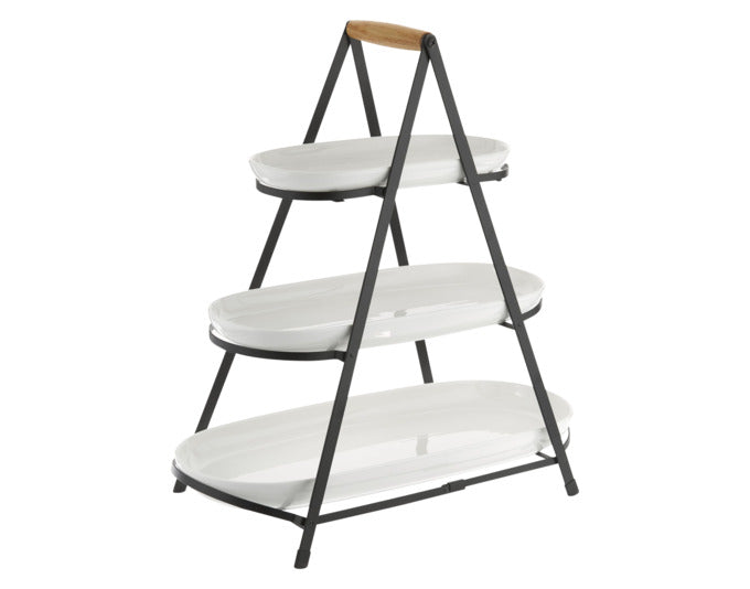 LADELLE Etagere Alto Serve & Share Porzellan 50.6x24.5x54.5 cm in präsentiert im Onlineshop von KAQTU Design AG. Küchenhelfer ist von LADELLE