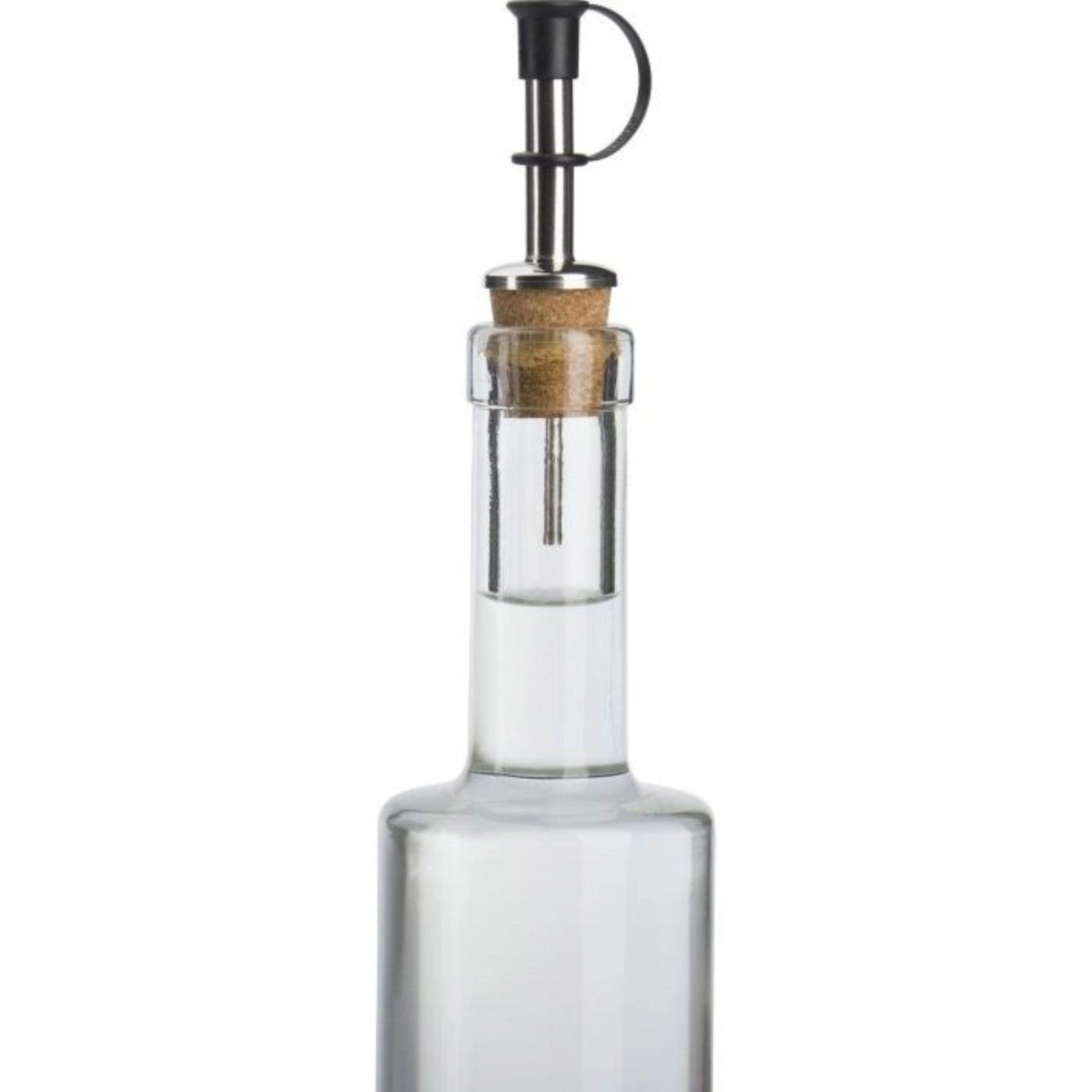 Eleganter Flaschenausgiesser N-Kork mit praktischem Käppchen von Westmark, perfekt für sauberes und kontrolliertes Ausgießen in der Küche.