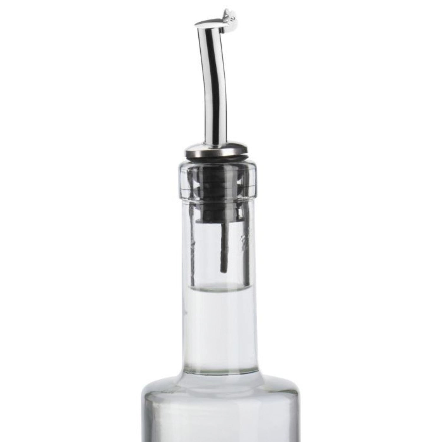 Eleganter Flaschenausgiesser aus Inox mit praktischem Kläppchen und Korkverschluss von Westmark, ideal für präzises Ausgießen von Flüssigkeiten.