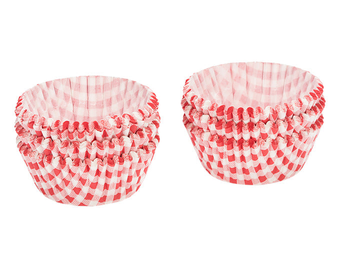 PATISSE Papierförmchen 200 Stück rot/weiss kariert Vichy ø 5 cm in präsentiert im Onlineshop von KAQTU Design AG. Backform / Backblech ist von PATISSE