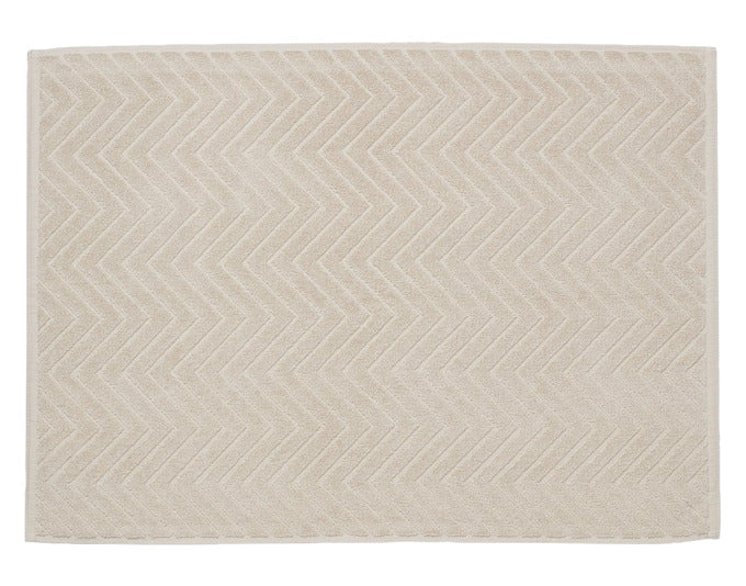 DIAQUA Badvorleger Chevron grau 50x70 cm in präsentiert im Onlineshop von KAQTU Design AG. Badzubehör ist von DIAQUA