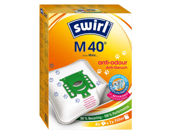 SWIRL Staubsäcke M40 EcoPor Anti-Geruch in präsentiert im Onlineshop von KAQTU Design AG. Haushaltshilfen ist von SWIRL