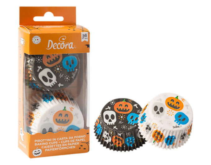 Entdecken Sie die DECORA Papierförmchen Halloween – 36 Stück, ø 5 cm, ideal für Ihre Halloween-Muffins und süßen Leckereien. Perfekt für jede Feier!