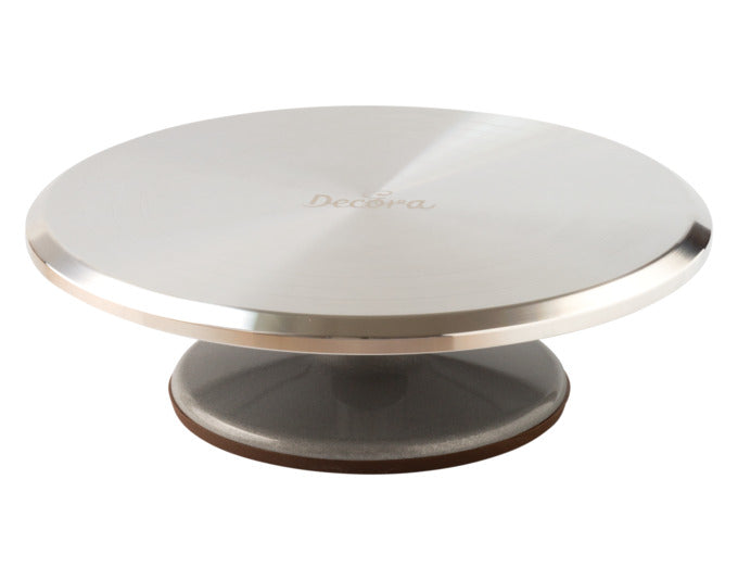 DECORA Tortenplatte Aluminium drehbar rutschfest ø 31x9.5 cm in präsentiert im Onlineshop von KAQTU Design AG. Kuchenuntersatz ist von DECORA