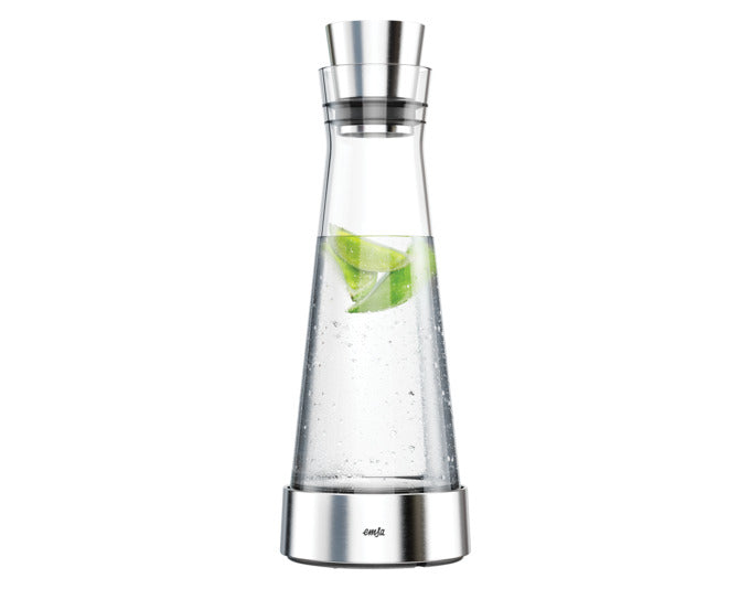 EMSA Kühlkaraffe Flow 1 Liter Glas/Edelstahl in präsentiert im Onlineshop von KAQTU Design AG. Karaffe ist von EMSA