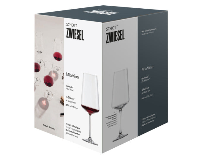 Entdecken Sie das MioVino Rotweinglas-Set von SCHOTT ZWIESEL – ideal für Rotweinliebhaber und stilvolle Anlässe. Hochwertig und elegant!
