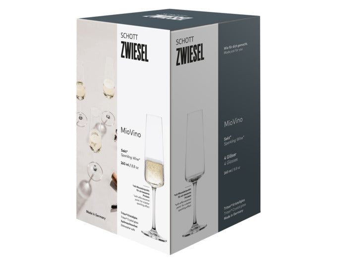 Entdecken Sie das elegante Sektglas MioVino von SCHOTT ZWIESEL – ideal für stilvollen Genuss und besondere Anlässe. Perfekte Form für intensiven Geschmack!