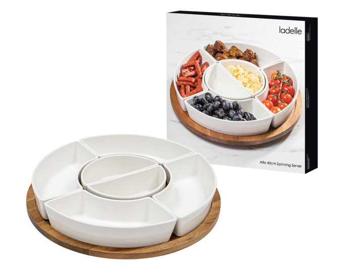 Entdecken Sie das vielseitige 7-teilige Schalenset Alto Serve & Share von LADELLE. Ideal für gesellige Anlässe und stilvolle Tischdekoration.