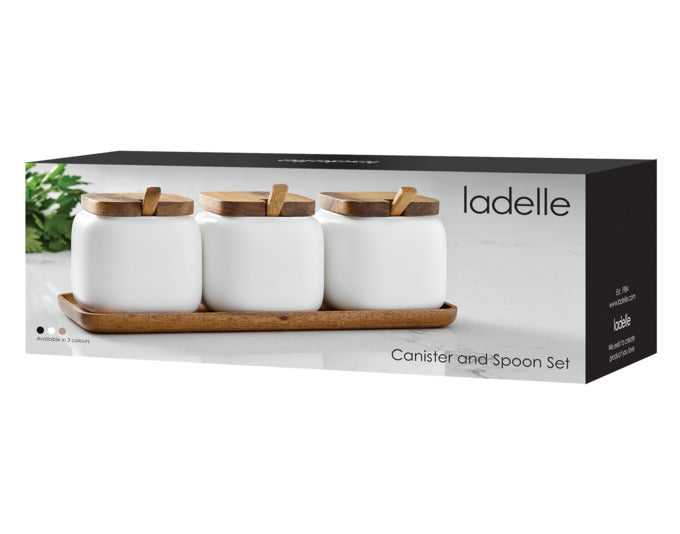 Entdecken Sie das 10-teilige LADELLE Aufbewahrungsdosen-Set Essentials in elegantem Weiß. Ideal für stilvolle Küchenorganisation und vielseitige Lebensmittelaufbewahrung.