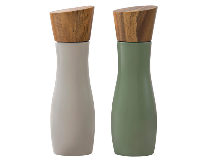 LADELLE Salz- und Pfeffermühle Essentials weiss/dunkelgrau 19.5 cm in präsentiert im Onlineshop von KAQTU Design AG. Salz & Pfeffer ist von LADELLE