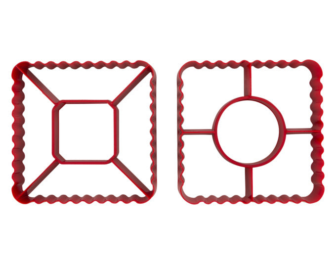 STÄDTER Ausstecher Set Blätterteig 2-teilig 8.4x8.4x2.2 cm rot in präsentiert im Onlineshop von KAQTU Design AG. Ausstecher ist von STÄDTER
