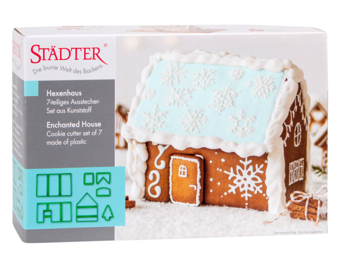 Entdecken Sie das STÄDTER Ausstecher Set für ein zauberhaftes Hexenhaus! 7-teilig, ideal für kreative Backprojekte und festliche Dekorationen.