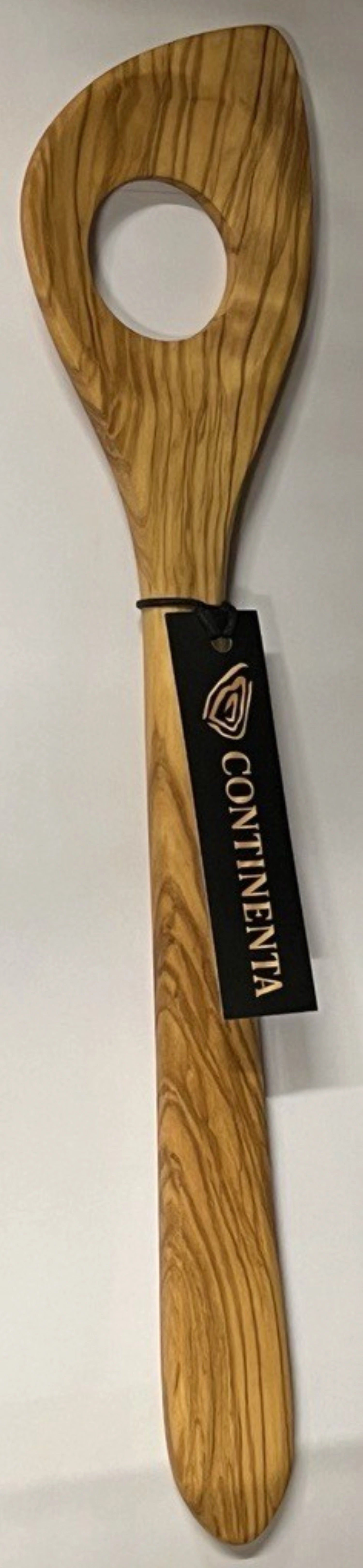Olivenholz Kochlöffel mit Ecke und Loch 30cm