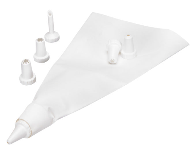 STÄDTER Garniertüllen und Spritzbeutel im Set weiss klein in präsentiert im Onlineshop von KAQTU Design AG. Backzubehör ist von STÄDTER