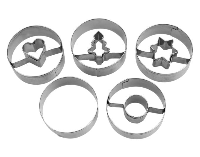 STÄDTER Linzer-Ausstecher Set Spitzbub ø 4x1.5 cm glatt 5-teilig in präsentiert im Onlineshop von KAQTU Design AG. Ausstecher ist von STÄDTER