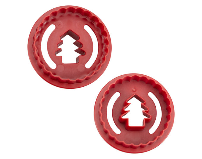 STÄDTER Linzer-Ausstecher Tannenbaum ø 5.5x3 cm rot gewellt in präsentiert im Onlineshop von KAQTU Design AG. Ausstecher ist von STÄDTER