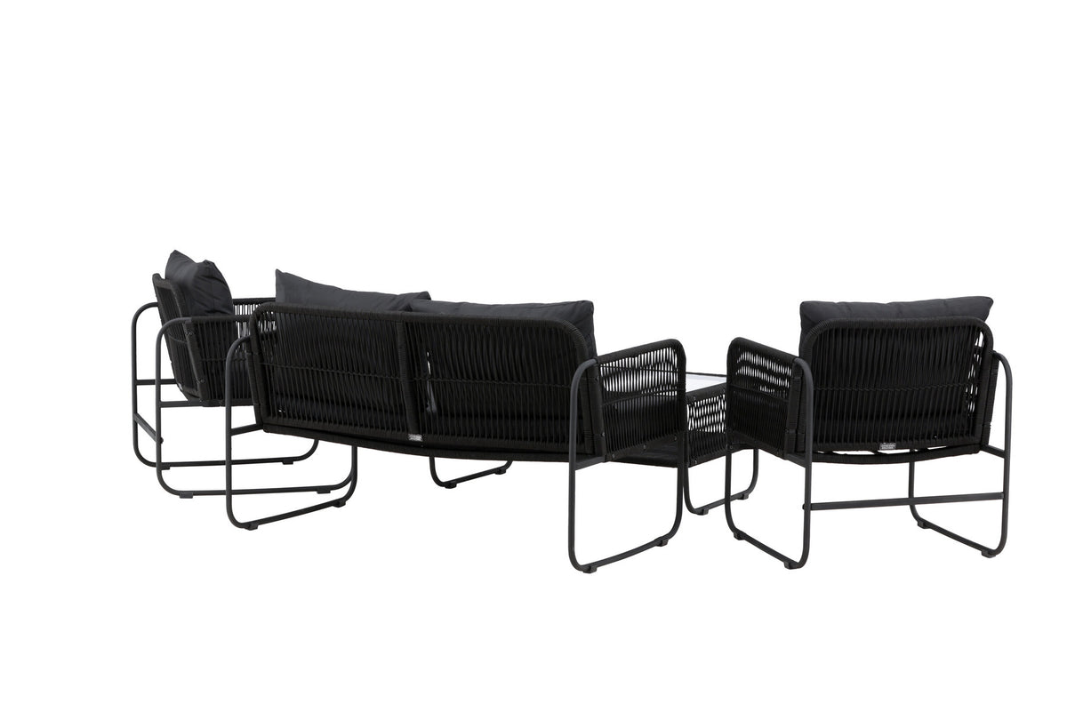 Utah Sofagarnitur in Schwarz präsentiert im Onlineshop von KAQTU Design AG. Loungeset ist von Venture Home