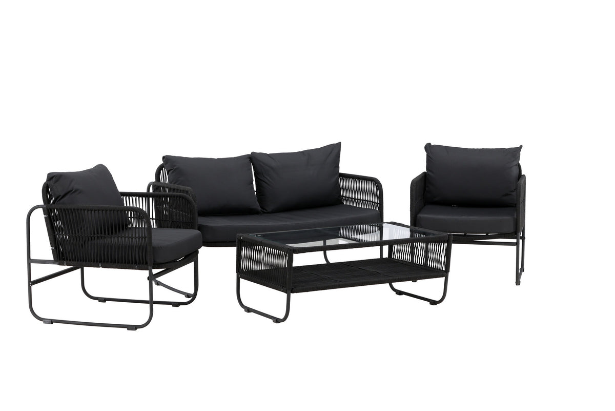 Utah Sofagarnitur in Schwarz präsentiert im Onlineshop von KAQTU Design AG. Loungeset ist von Venture Home