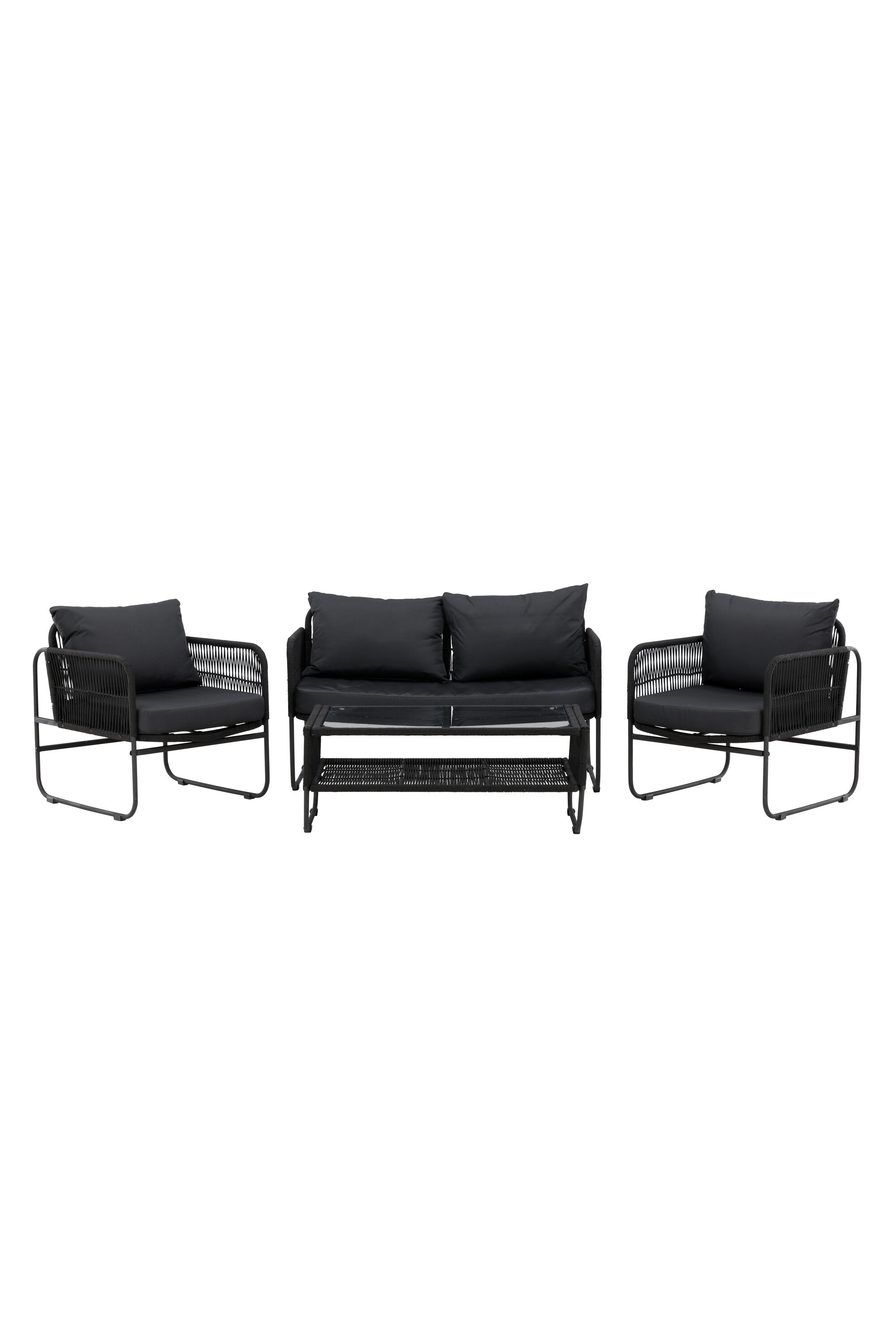 Utah Sofagarnitur in Schwarz präsentiert im Onlineshop von KAQTU Design AG. Loungeset ist von Venture Home