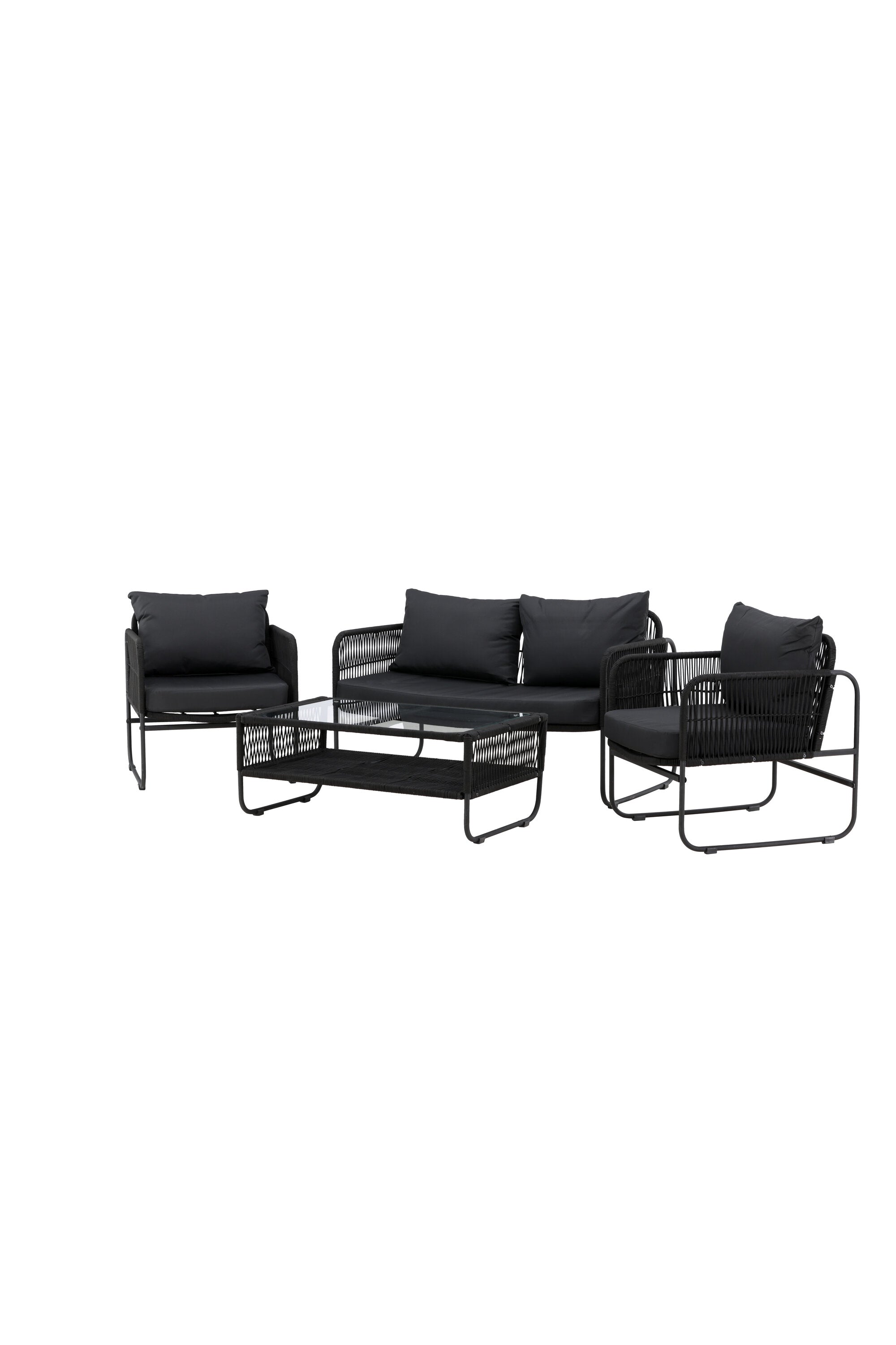 Utah Sofagarnitur in Schwarz präsentiert im Onlineshop von KAQTU Design AG. Loungeset ist von Venture Home
