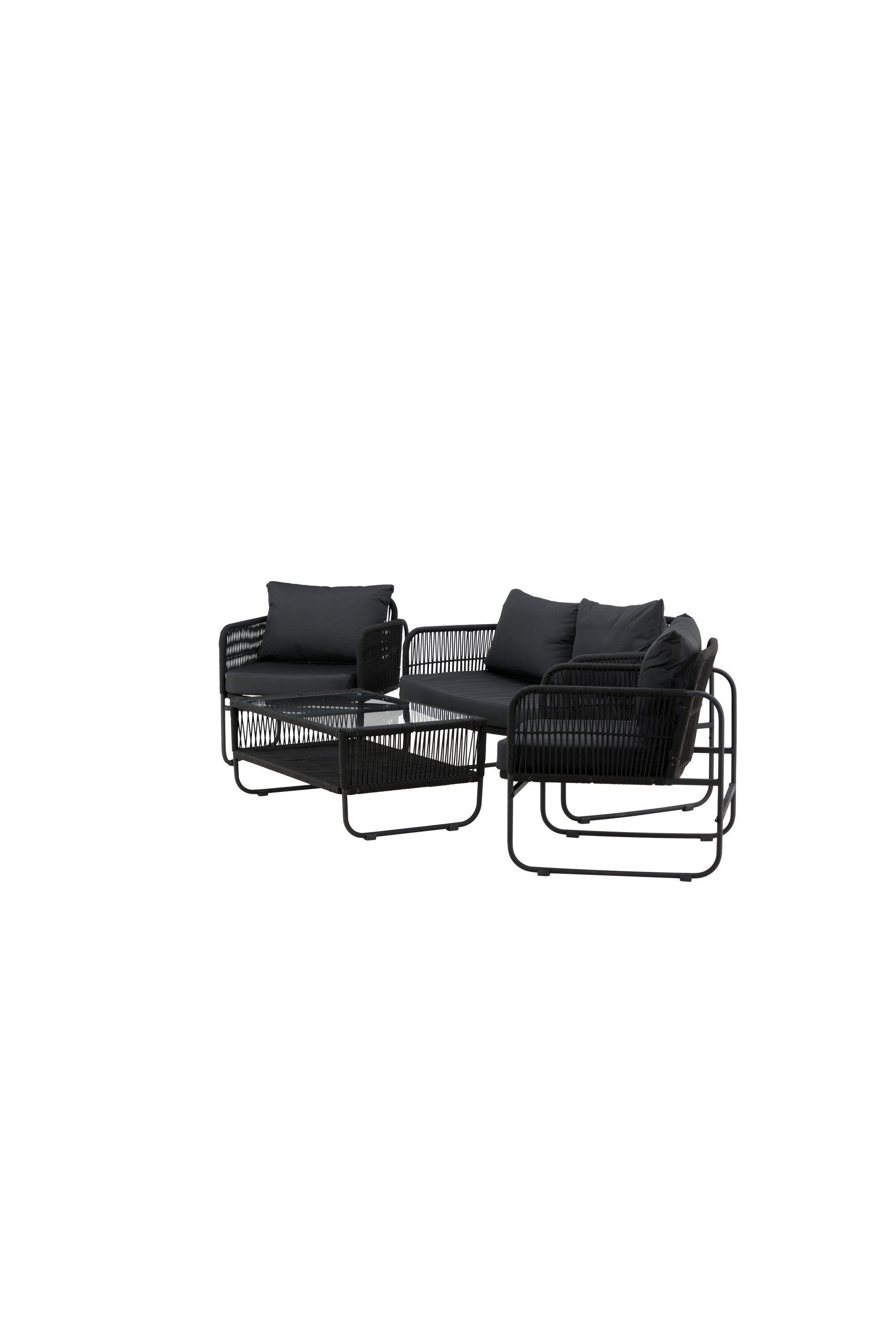 Utah Sofagarnitur in Schwarz präsentiert im Onlineshop von KAQTU Design AG. Loungeset ist von Venture Home