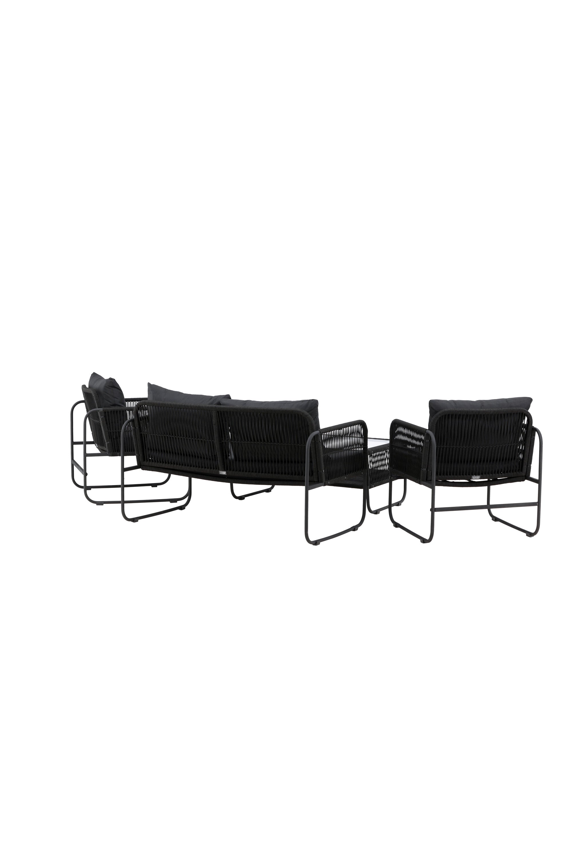 Utah Sofagarnitur in Schwarz präsentiert im Onlineshop von KAQTU Design AG. Loungeset ist von Venture Home