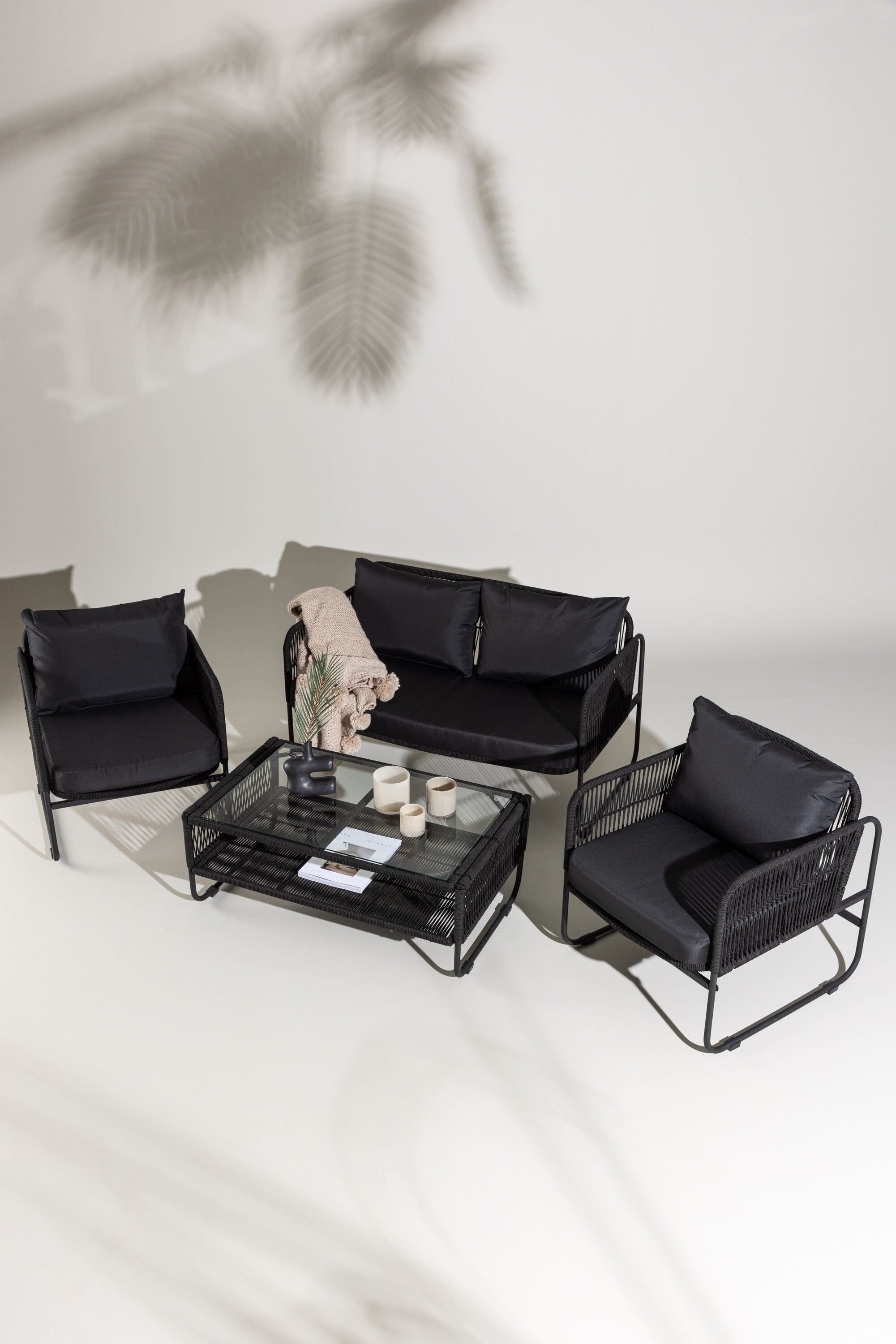 Utah Sofagarnitur in Schwarz präsentiert im Onlineshop von KAQTU Design AG. Loungeset ist von Venture Home