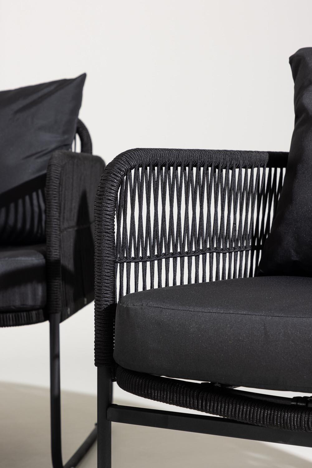 Utah Sofagarnitur in Schwarz präsentiert im Onlineshop von KAQTU Design AG. Loungeset ist von Venture Home