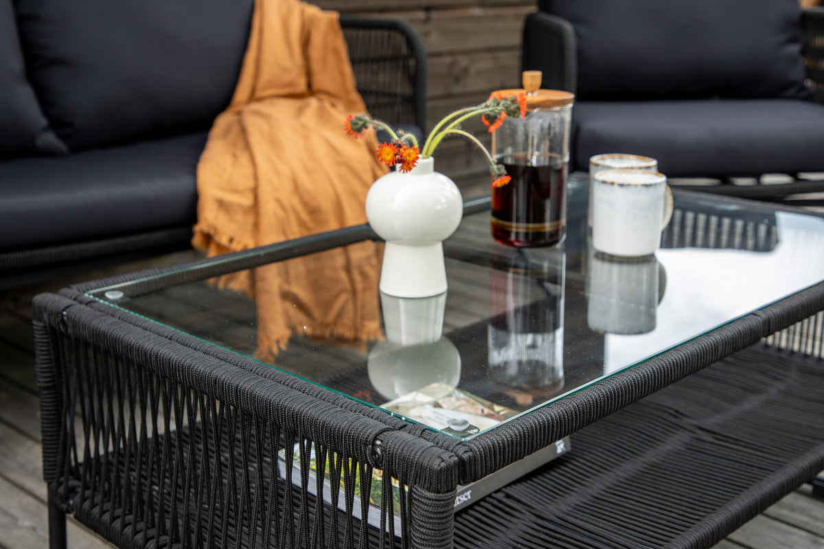 Utah Sofagarnitur in Schwarz präsentiert im Onlineshop von KAQTU Design AG. Loungeset ist von Venture Home
