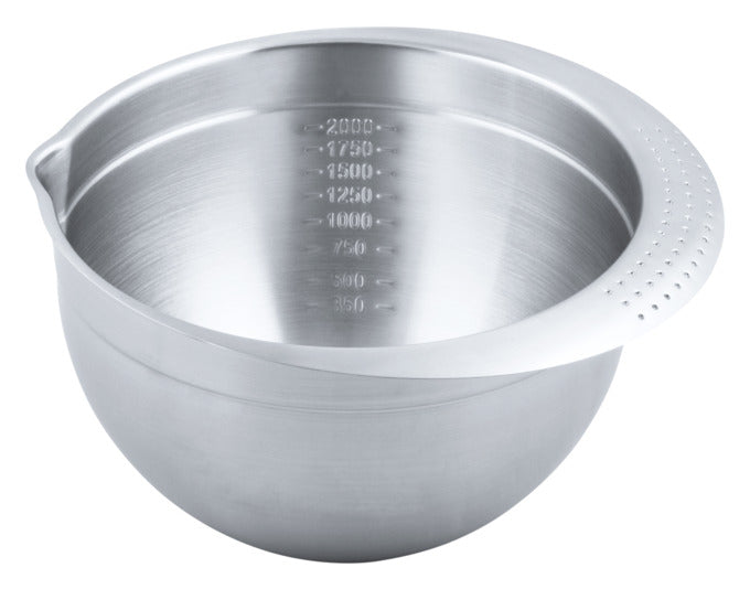 STÄDTER Rührschüssel 20 cm 2000 ml Edelstahl in präsentiert im Onlineshop von KAQTU Design AG. Schüssel ist von STÄDTER