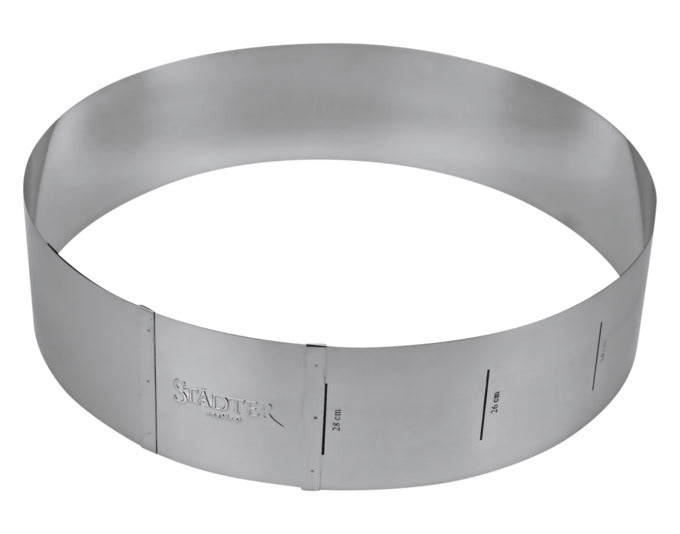 STÄDTER Tortenring Pusteblume ø 18–30x7 cm verstellbar in  präsentiert im Onlineshop von KAQTU Design AG. Backform / Backblech ist von STÄDTER