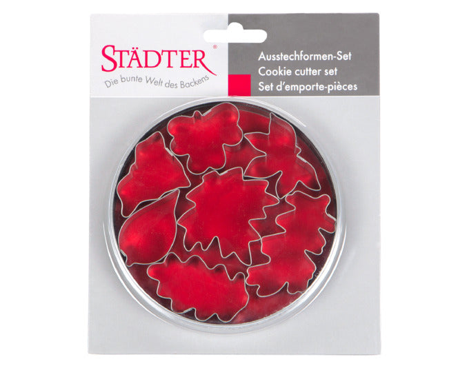 Entfalten Sie Ihre Kreativität mit den STÄDTER Ausstechern in Blattform! Ideal für Kekse und Fondant, robust und langlebig für perfekte Backergebnisse.