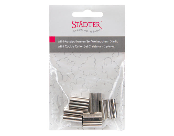 Entdecken Sie das STÄDTER Ausstecher Set Mini Weihnachten 5-teilig (1.5 cm) für kreative Plätzchen und festliche Dekorationen. Ideal für Ihre Weihnachtsbäckerei!