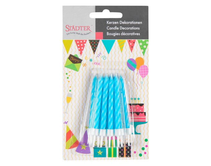 Verleihen Sie Ihrer Feier mit den STÄDTER Geburtstagskerzen 7.5 cm in hellblau den perfekten Akzent. Ideal für jeden Kuchen!