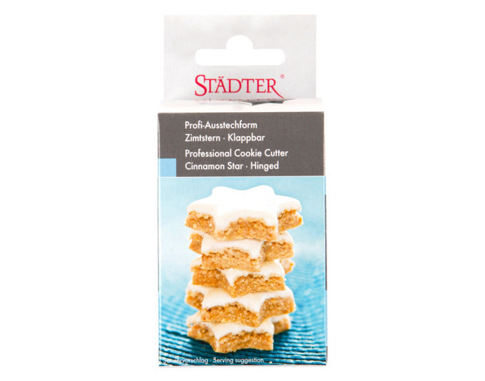Entdecken Sie den STÄDTER Ausstecher Profi Zimtstern (ø 5 cm) aus Edelstahl – ideal für perfekte Zimtsterne in der Weihnachtszeit!