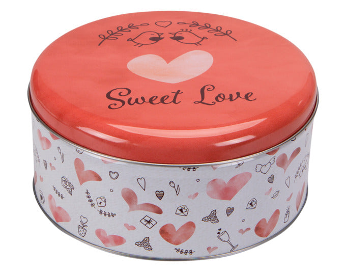 STÄDTER Gebäckdose Sweet Love ø 16.5x8 cm bunt rund in präsentiert im Onlineshop von KAQTU Design AG. Aufbewahrungsdose ist von STÄDTER