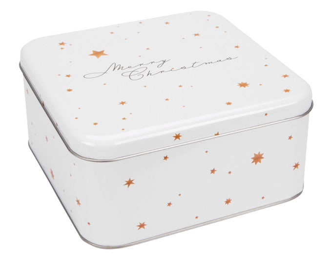 STÄDTER Gebäckdose Merry Christmas 16.5x16.5x8 cm weiss eckig in präsentiert im Onlineshop von KAQTU Design AG. Aufbewahrungsdose ist von STÄDTER