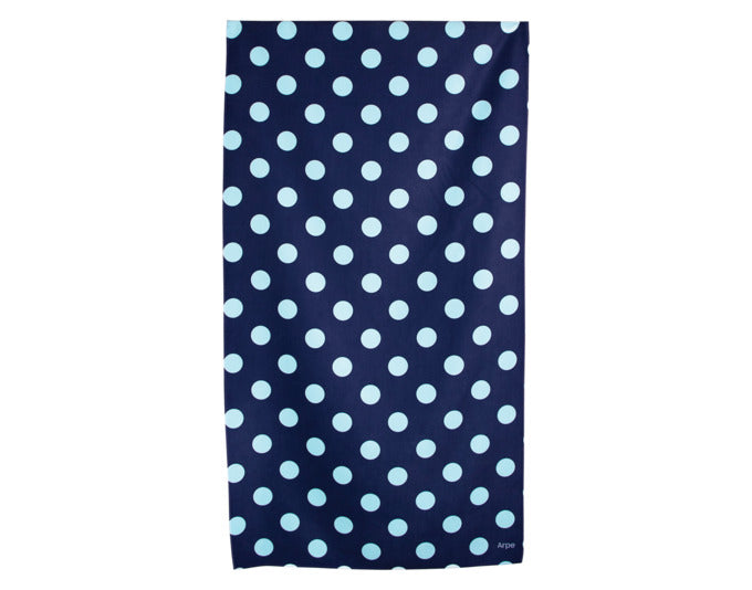 ARPE Strandtuch dots ocean blue 90 x 166 cm in präsentiert im Onlineshop von KAQTU Design AG. Badzubehör ist von ARPE