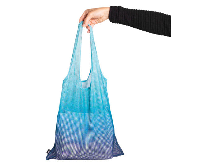 Entdecken Sie den ARPE Netzbeutel ocean blue 38 x 60 cm – die stilvolle, nachhaltige Wahl für umweltbewusste Einkäufe und Transport.