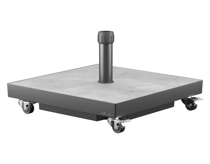 PLATINUM SUN & SHADE Sockel Ceramica 40 kg grau mit Rollen in  präsentiert im Onlineshop von KAQTU Design AG. Sonnenschirm ist von PLATINUM SUN & SHADE