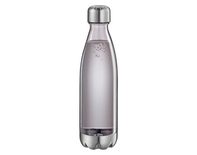 Entdecken Sie die CILIO Trinkflasche Elegante 0.7 l aus transparentem Tritan in Grau – stilvoll, bruchsicher und ideal für unterwegs!