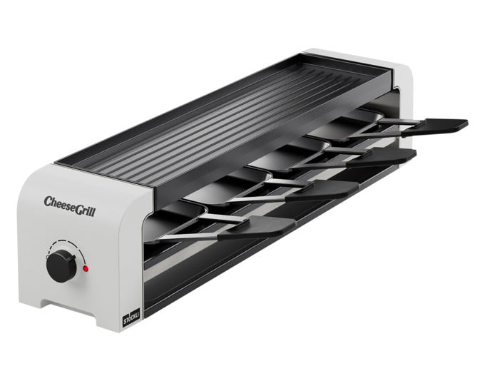 STÖCKLI Raclettegrill CheeseGrill 4 white 53x11.6x11.8 cm in präsentiert im Onlineshop von KAQTU Design AG. Fondue/Raclette ist von STÖCKLI
