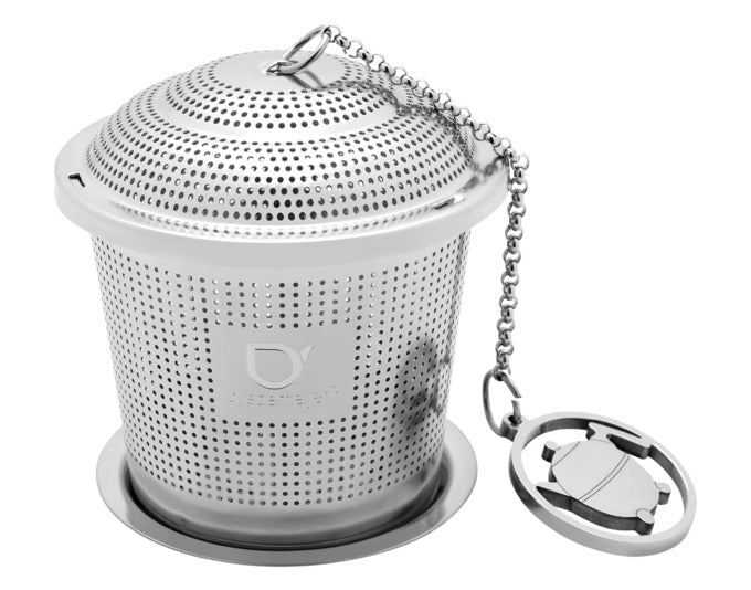 BREDEMEIJER Tee-Ei Inox mit Kette und Ablage in präsentiert im Onlineshop von KAQTU Design AG. Küchenhelfer ist von BREDEMEIJER