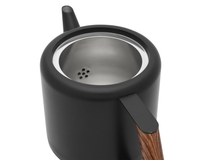 Entdecken Sie die stilvolle BREDEMEIJER Teekanne Duet Design Boston in elegantem Schwarz matt. Ideal für Teeliebhaber, die Wert auf Qualität und modernes Design legen.