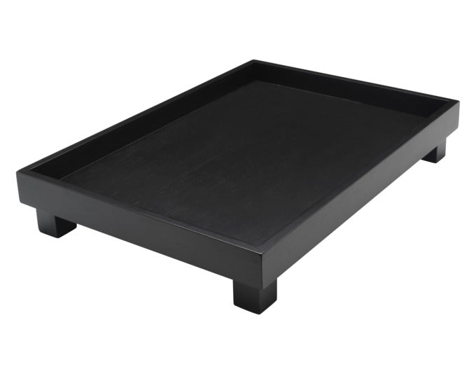 BREDEMEIJER Serviertablett Izumi 35x25x6 cm Bambus schwarz in präsentiert im Onlineshop von KAQTU Design AG. Tablett ist von BREDEMEIJER