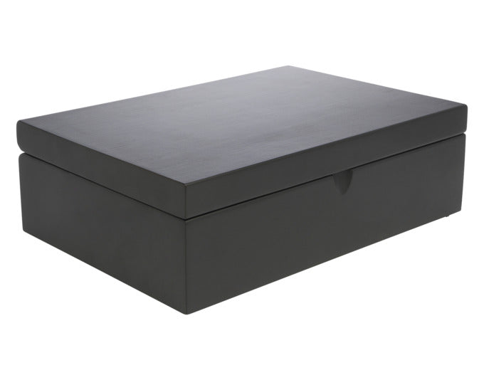 BREDEMEIJER Teebox Bambus schwarz mit 6 Teedosen in präsentiert im Onlineshop von KAQTU Design AG. Aufbewahrungsdose ist von BREDEMEIJER