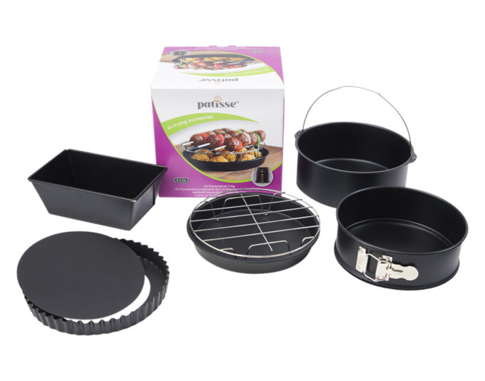 PATISSE Backzubehör-Set 7tlg. für Heissluftfriteusen in präsentiert im Onlineshop von KAQTU Design AG. Backform / Backblech ist von PATISSE