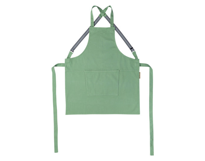 DUTCHDELUXES Schürze Hosenträger Canvas Forest Green in präsentiert im Onlineshop von KAQTU Design AG. Küchenhelfer ist von DUTCHDELUXES
